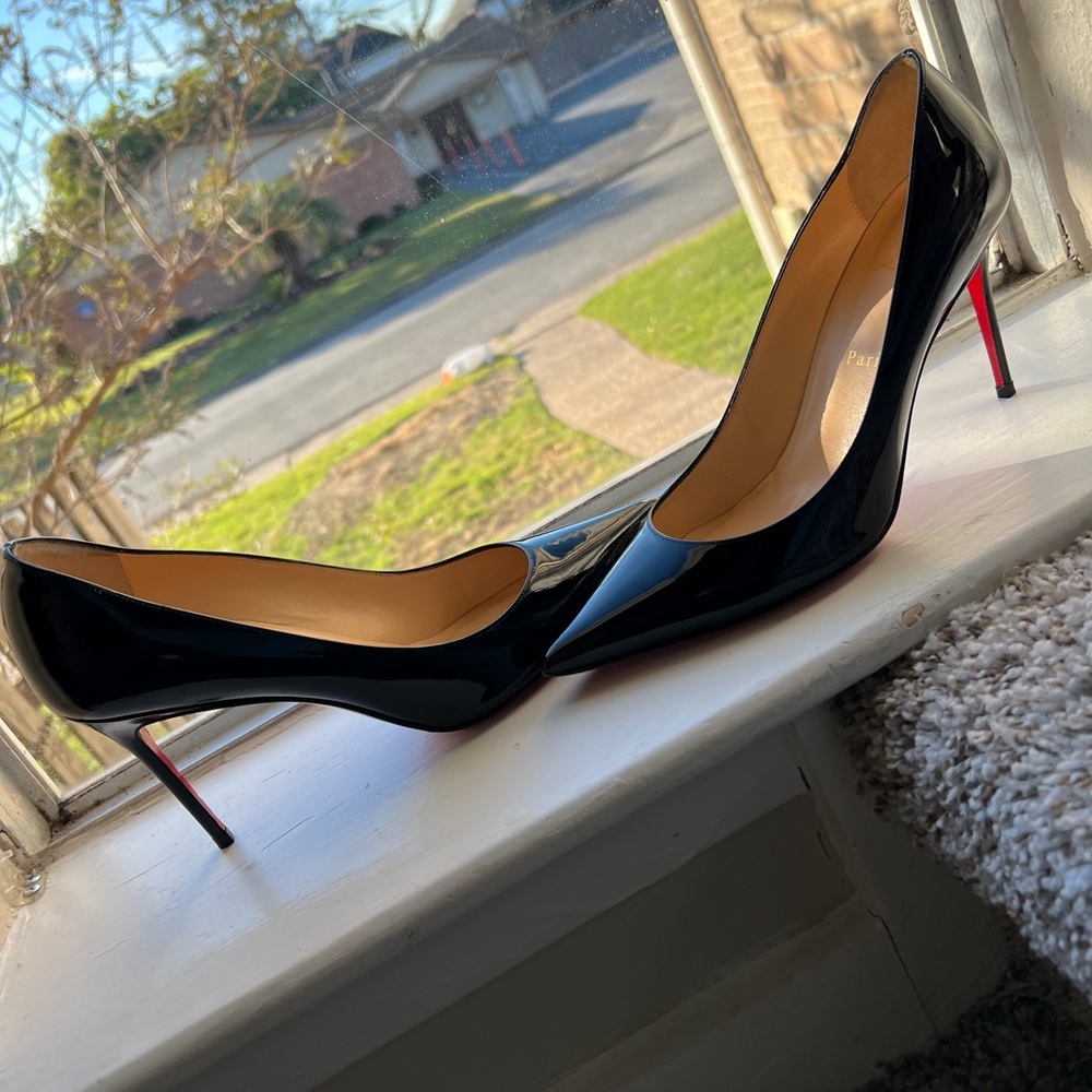 Christian Louboutin Black Patent Heels